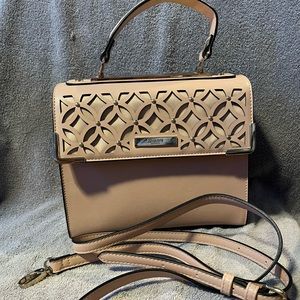 Dune London light pink purse, with over shoulder straps